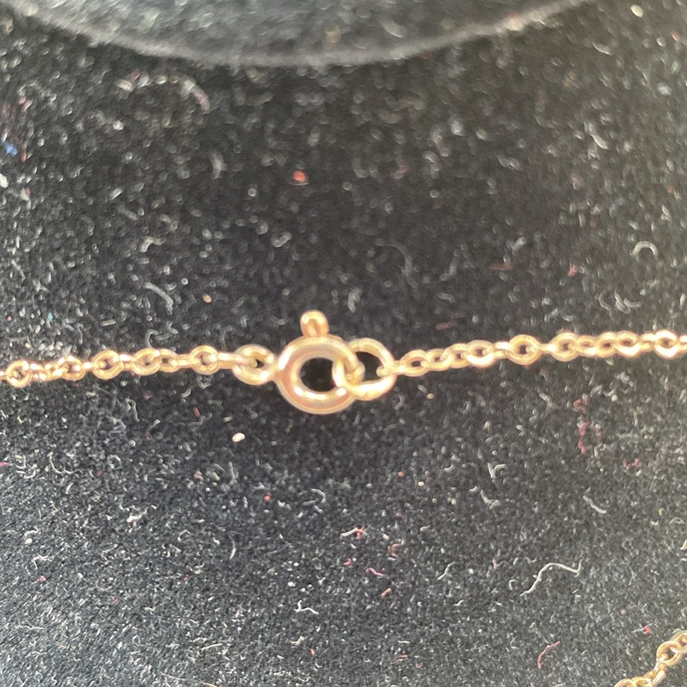 Vintage Sterling Garnet Necklace - Picture 4 of 6